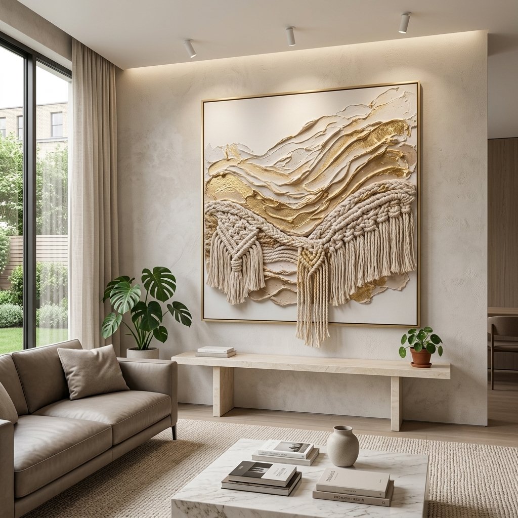 Premium handmade textured canvas art